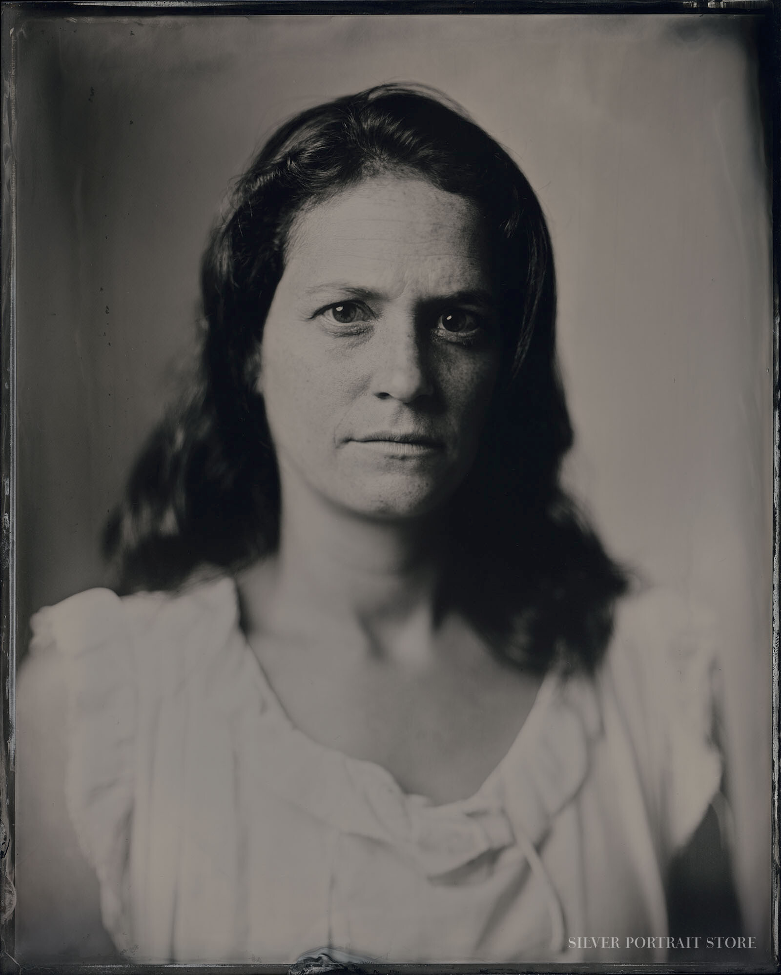 Eliza-Silver Portrait Store-Scan from Wet plate collodion-Tintype 20 x 25 cm.