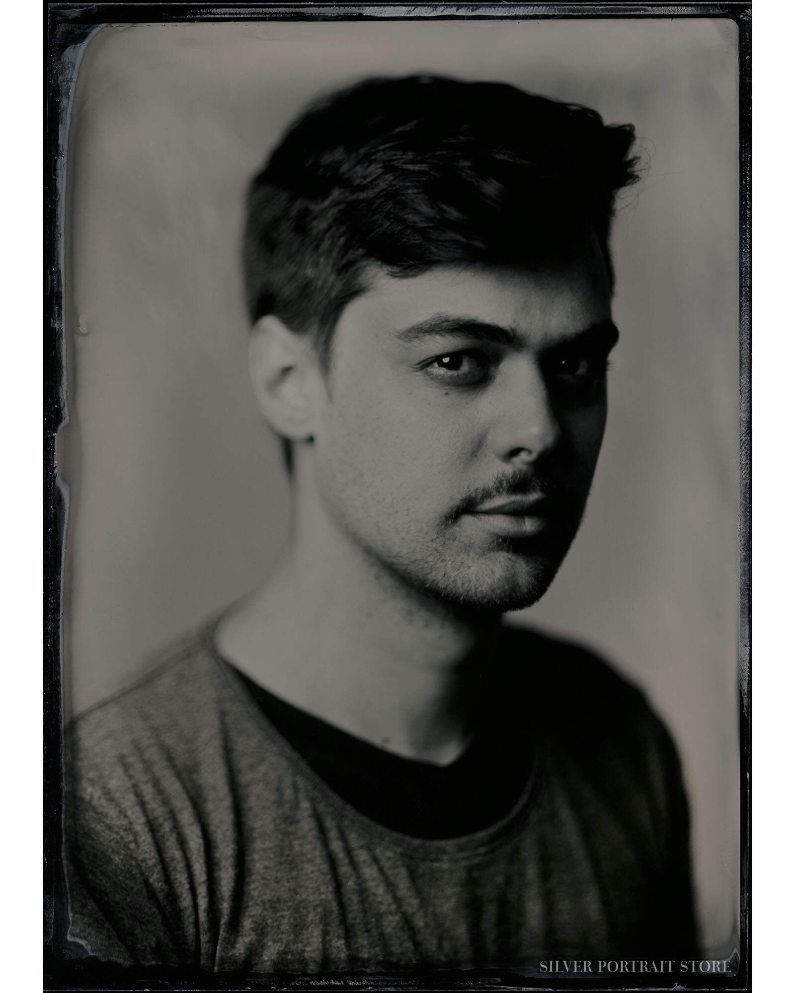 James-Silver Portrait Store-Scan from Wet plate collodion-Tintype 13 x 18 cm.