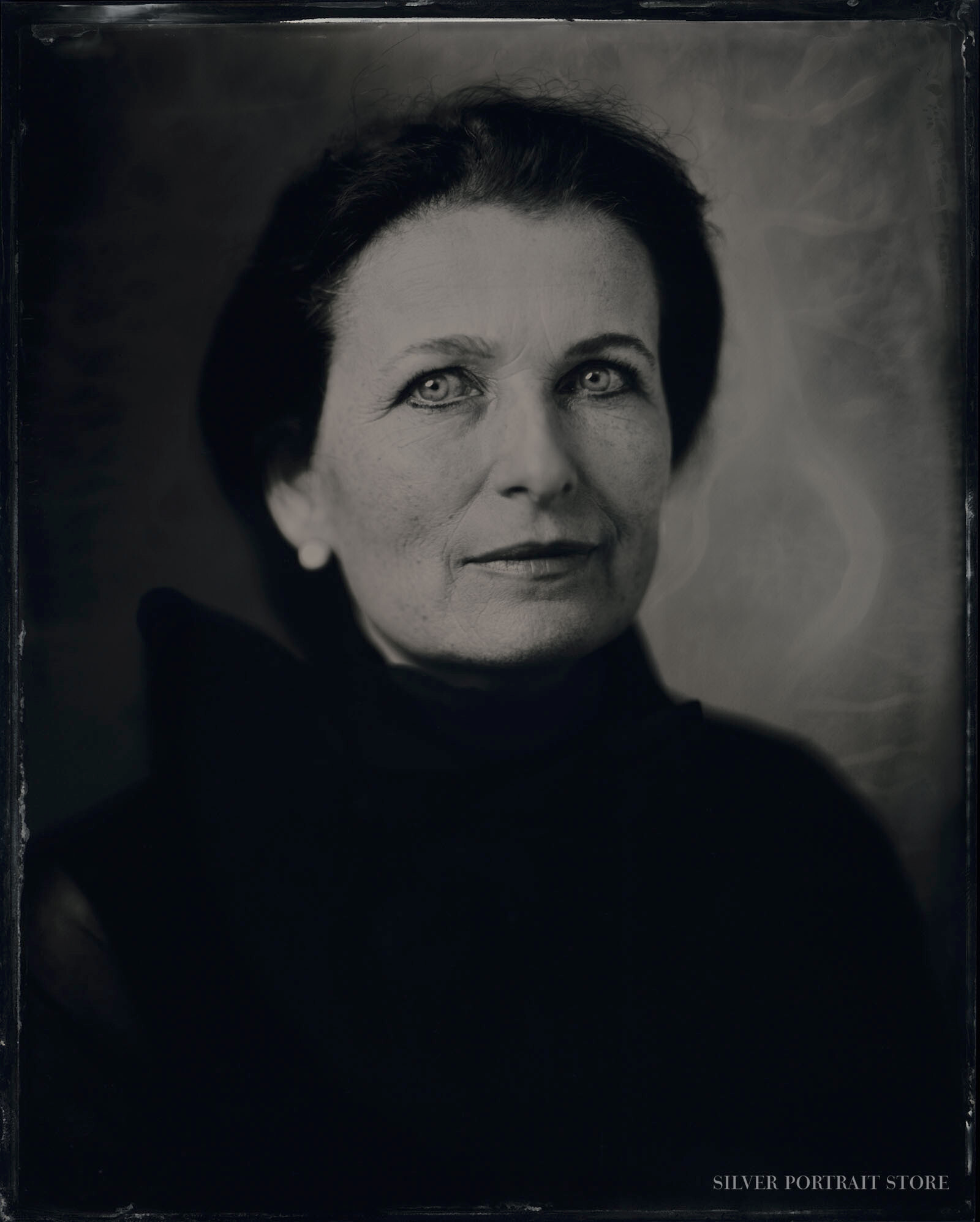 Julia Teves -Silver Portrait Store-Scan from Wet plate collodion-Tintype 20 x 25 cm.