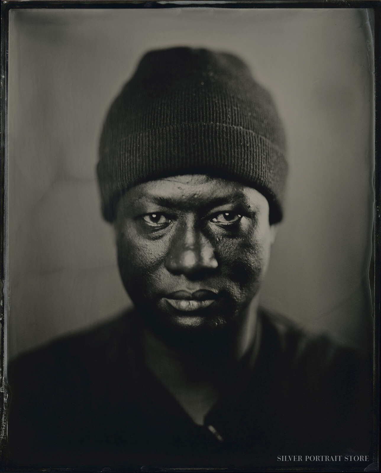 Bernard Akoi-Jackson-Artist-Silver Portrait Store-Scan from Wet plate collodion-Tintype.