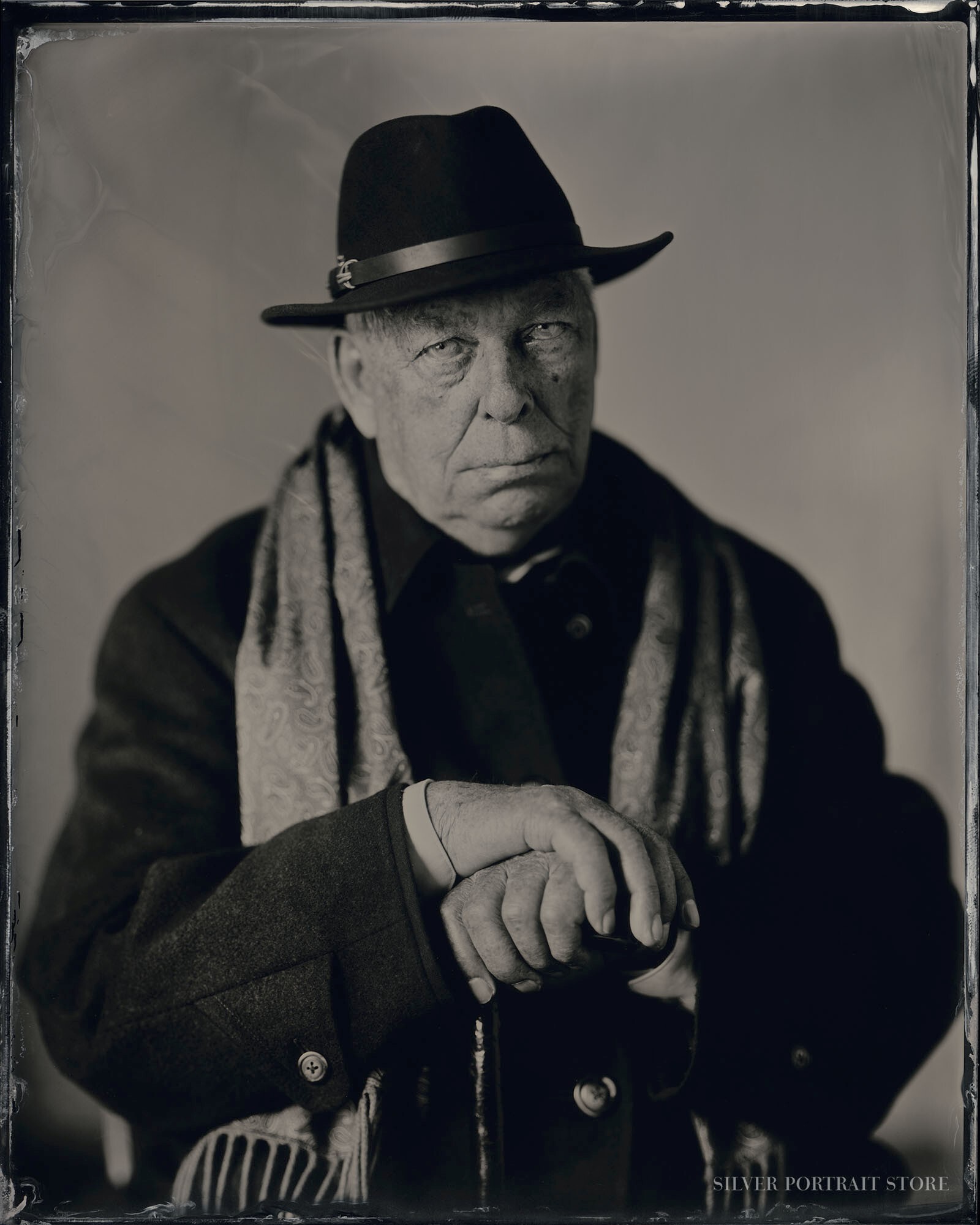 Joop van Hal-Silver Portrait Store-Scan from Wet plate collodion-Tintype 20 x 25 cm.