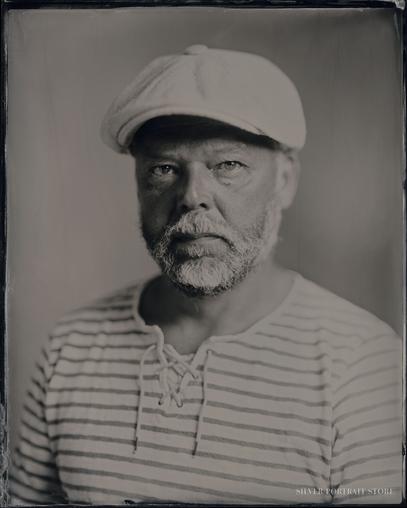 Willem Gast-Silver Portrait Store-Scan from Wet plate collodion-Tintype 20 x 25 cm.