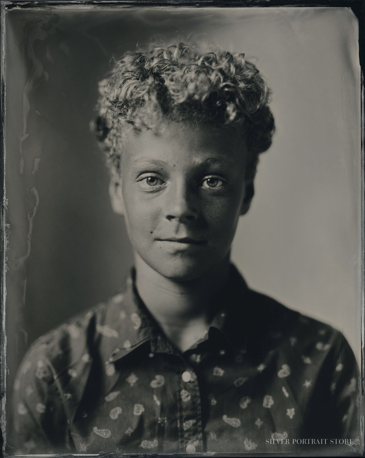 Ohle-Silver Portrait Store-Scan from Wet plate collodion-Tintype 20 x 25 cm