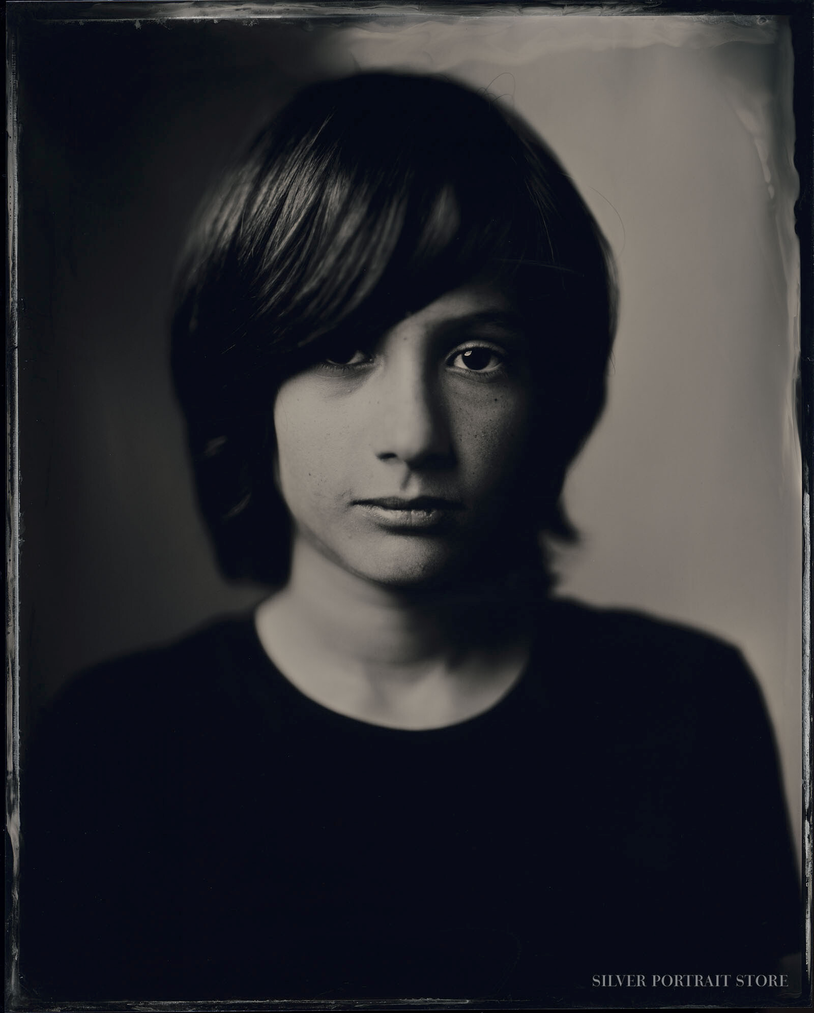 Piet-Silver Portrait Store-Scan from Wet plate collodion-Tintype 20 x 25 cm.
