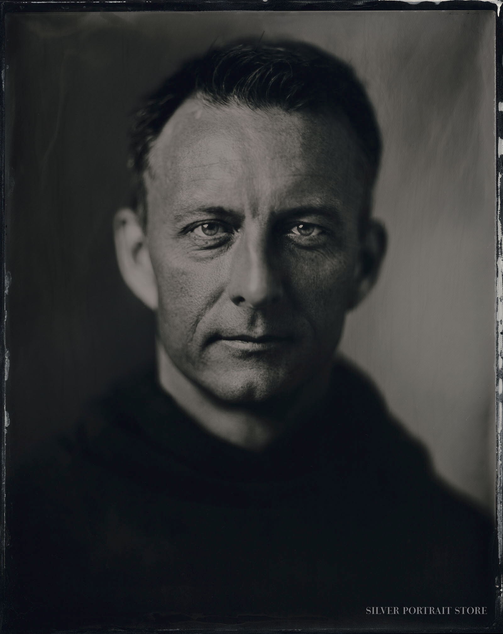 Trent-Silver Portrait Store-Scan from Wet plate collodion-Tintype 20 x 25 cm