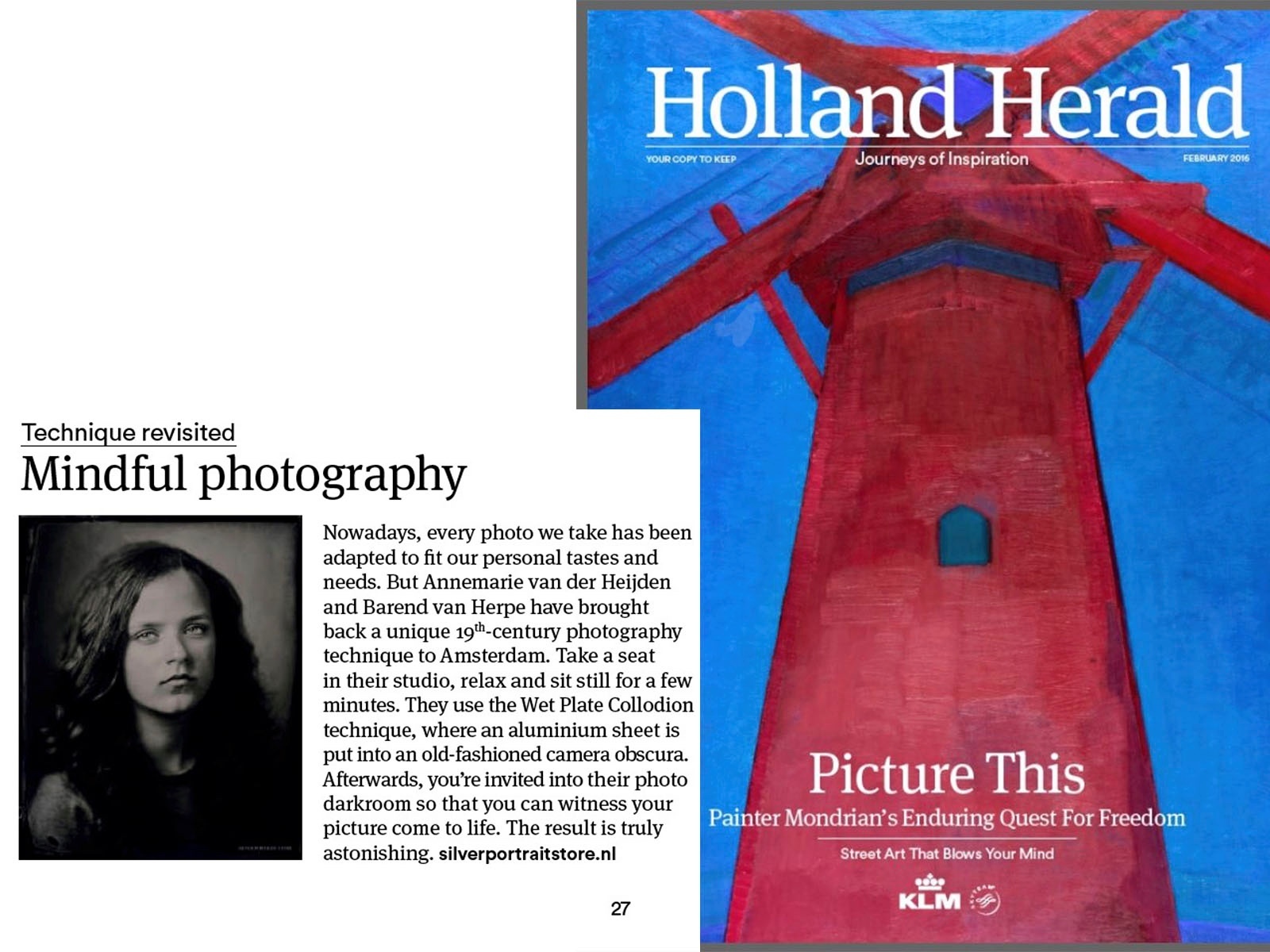 Holland Herald Magazine - Mindful photography.