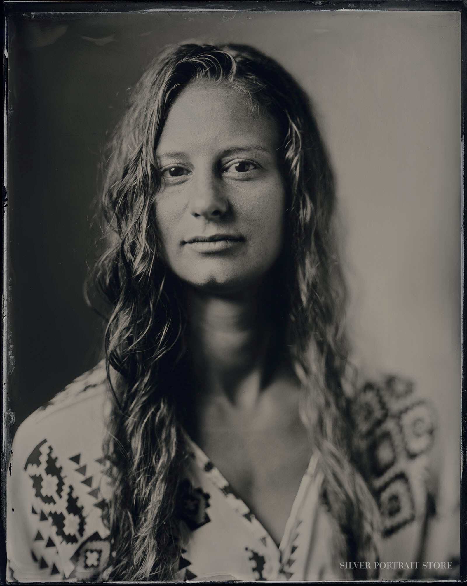 Anin-Silver Portrait Store-scan from Wet plate collodion-Tintype 20 x 25 cm
