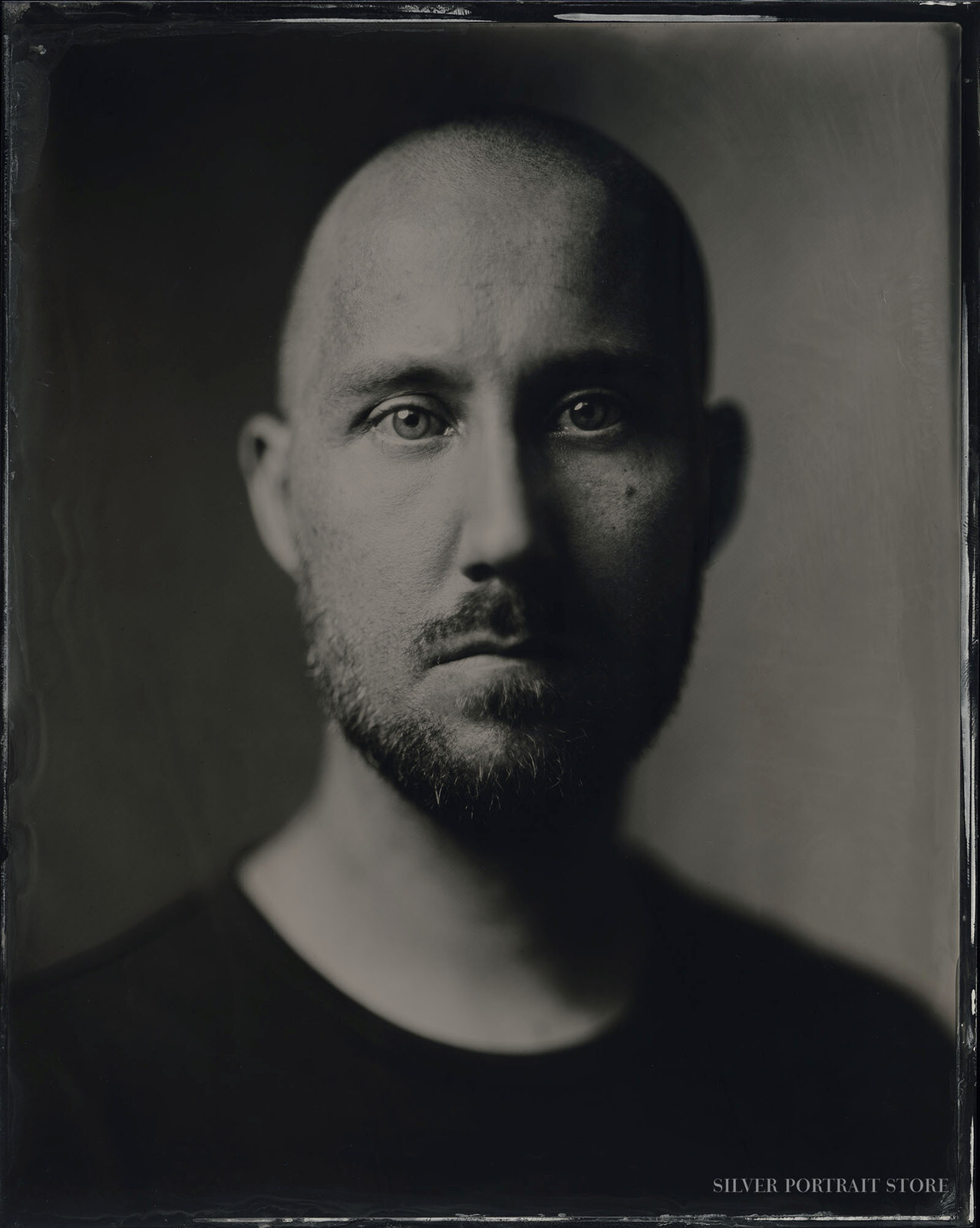 Andreas-Silver Portrait Store-scan from Wet plate collodion-Tintype 20 x 25 cm.