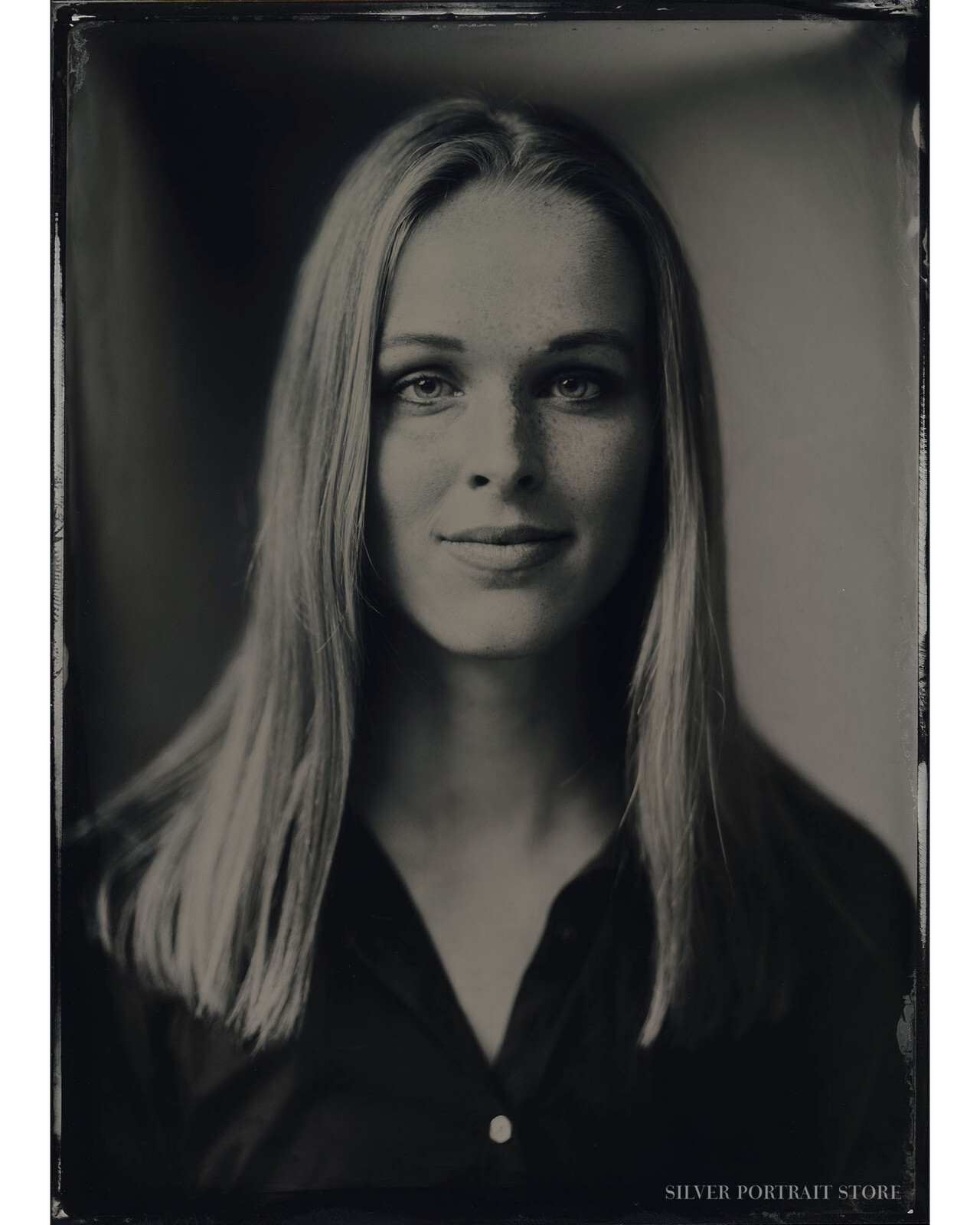 Pien-Silver Portrait Store-scan from Wet plate collodion-Tintype 13 x 18 cm.