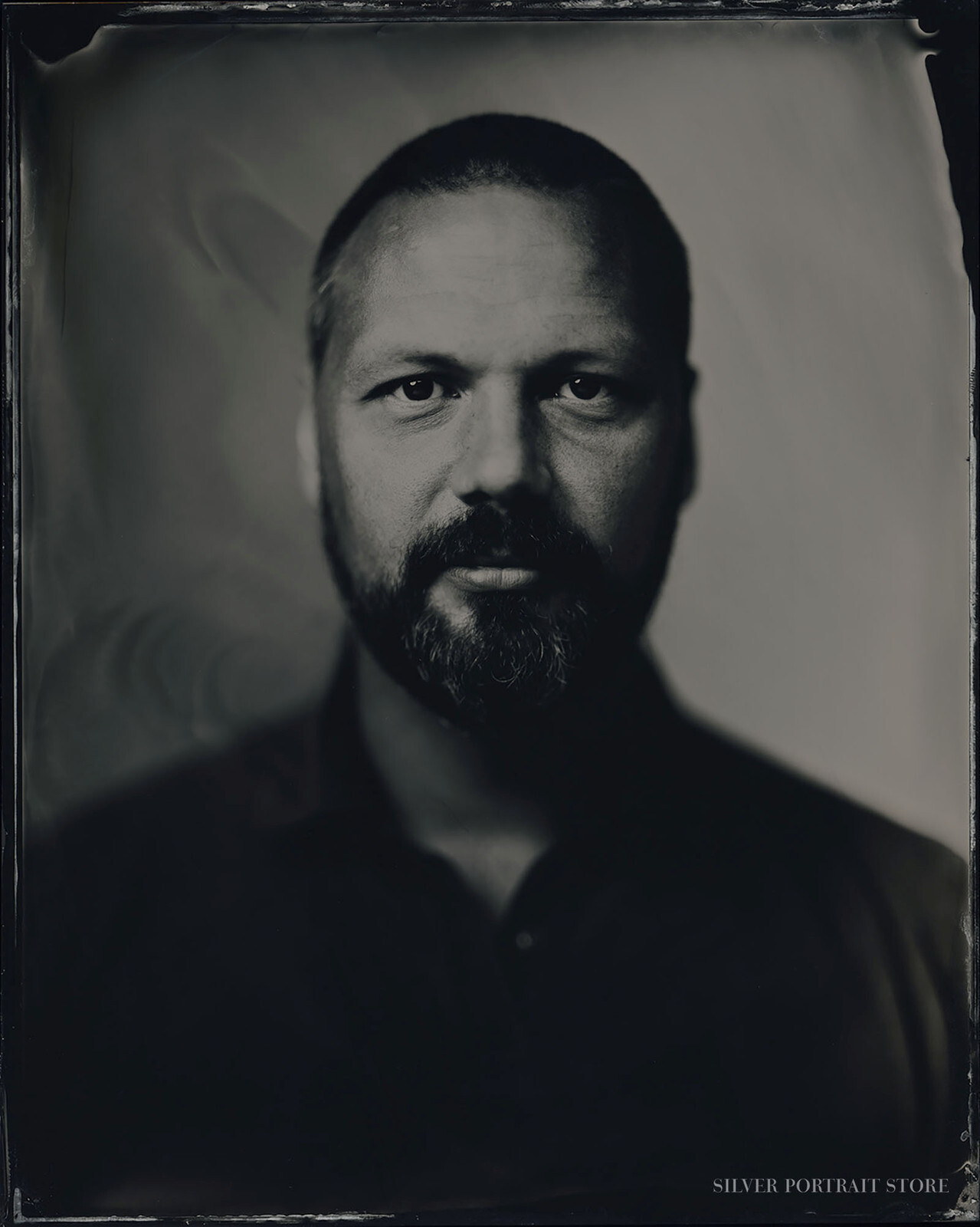 Willem-Silver Portrait Store-scan from Wet plate collodion-Tintype 20 x 25 cm.