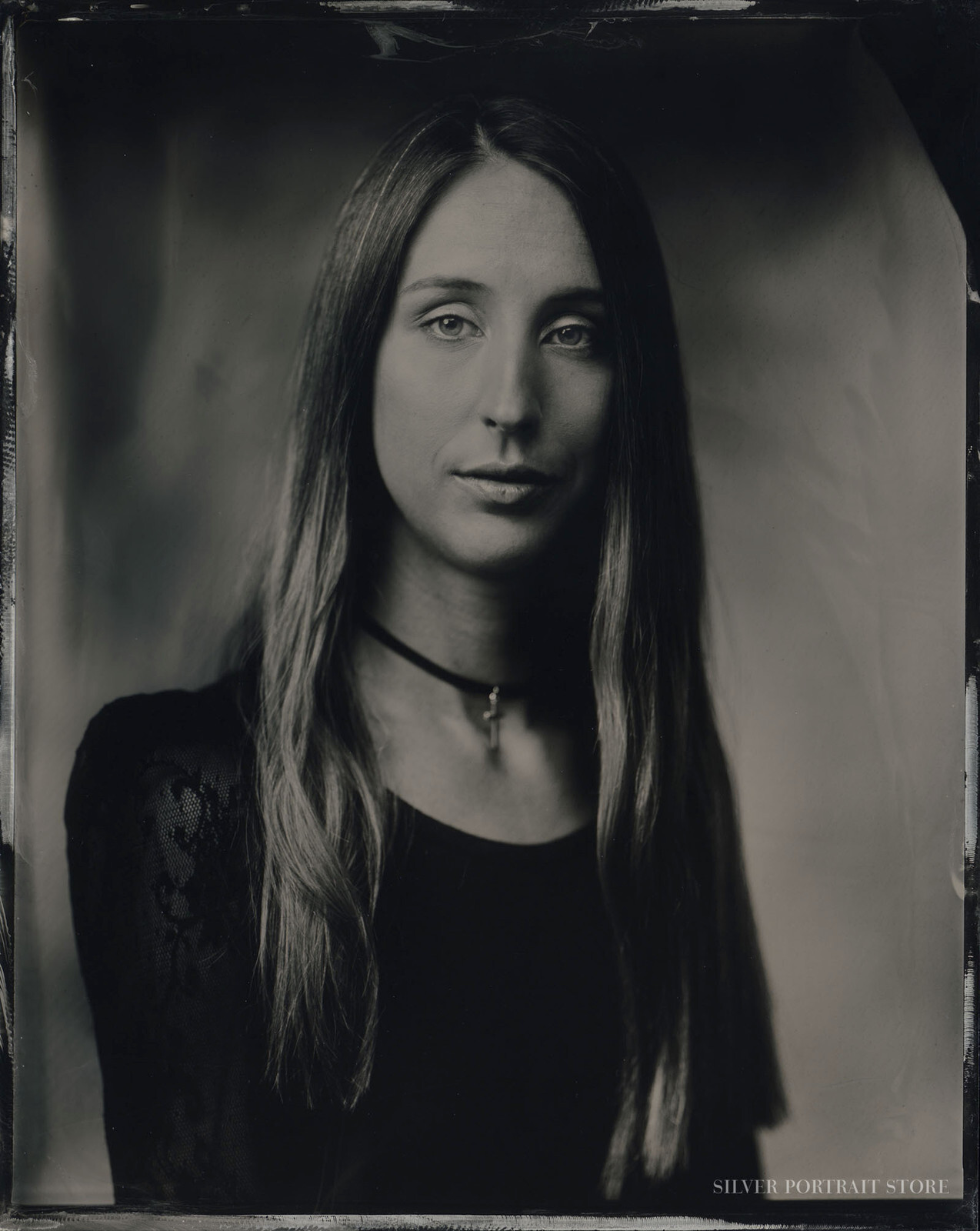 Vera-Silver Portrait Store-Wet plate collodion-Tintype 10 x 12 cm.