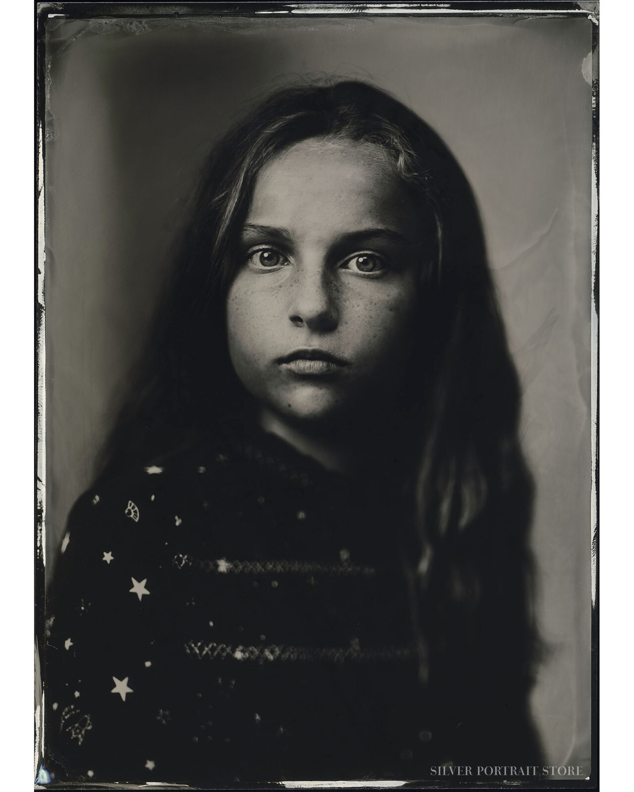 Mara-Silver Portrait Store-Wet plate collodion-Tintype 13 x 18 cm.