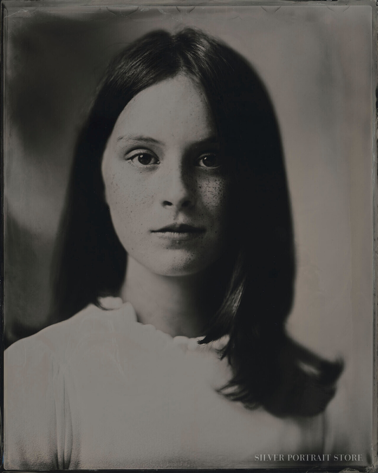 Sophie Halgren-Silver Portrait Store-Wet plate collodion-Tintype 20 x 25 cm.