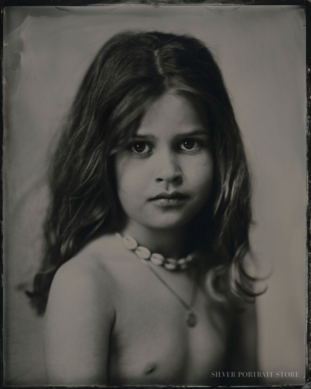 Vesper-Silver Portrait Store-Wet plate collodion-Tintype 20 x 25 cm.