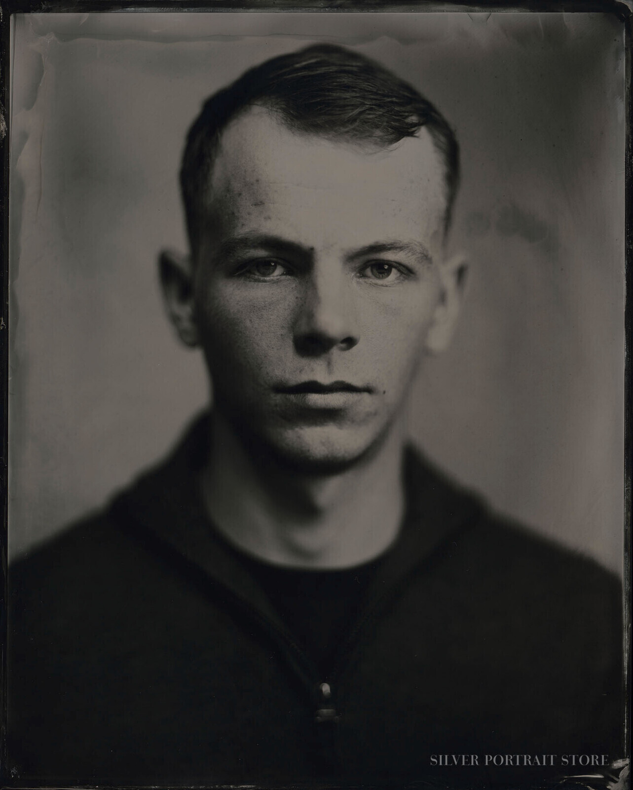 Martijn-Silver Portrait Store-Wet plate collodion-Tintype 20 x 25 cm.