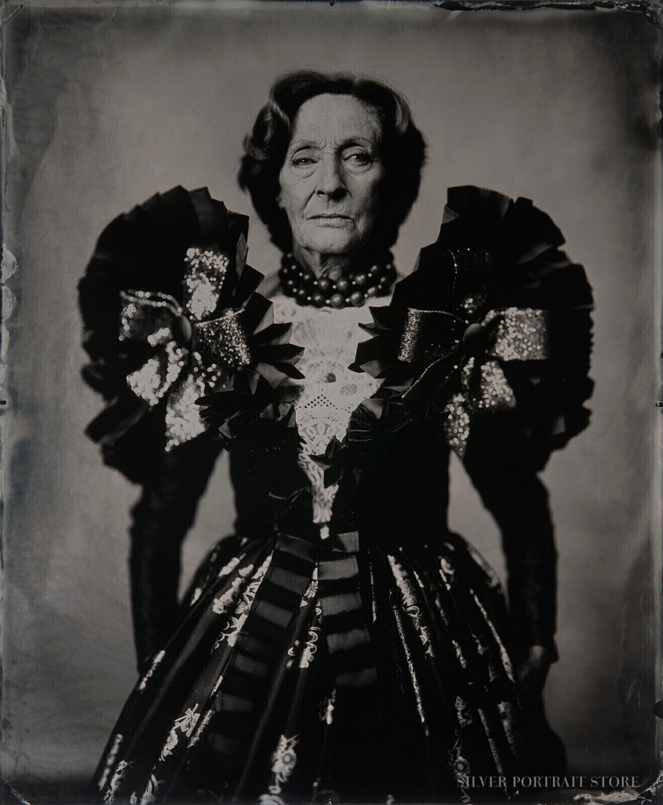 Thalassic by Edwin Oudshoorn -Silver Portrait Store Amsterdam 14 x 17 inch Black glass Ambrotype