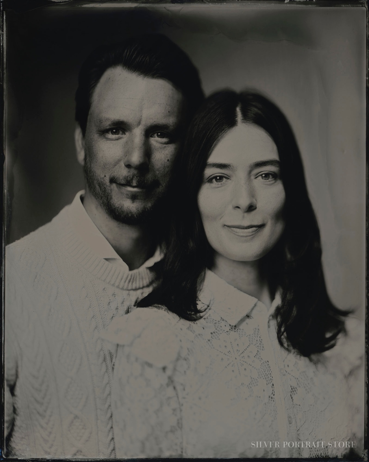 Adel & Ede-Silver Portrait Store-Wet plate collodion-Tintype 20 x 25 cm.