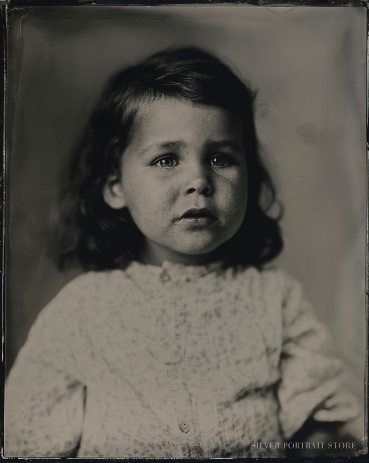 Julie-Silver Portrait Store-Wet plate collodion-Tintype 20 x 25 cm.