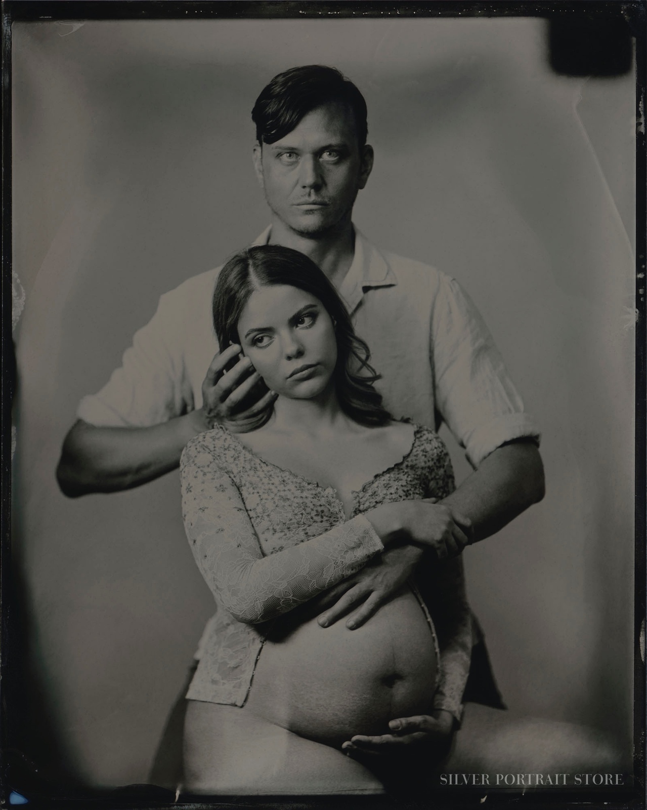 Laura & Douwe-Silver Portrait Store-Wet plate collodion-Tintype 10 x 12 cm.
