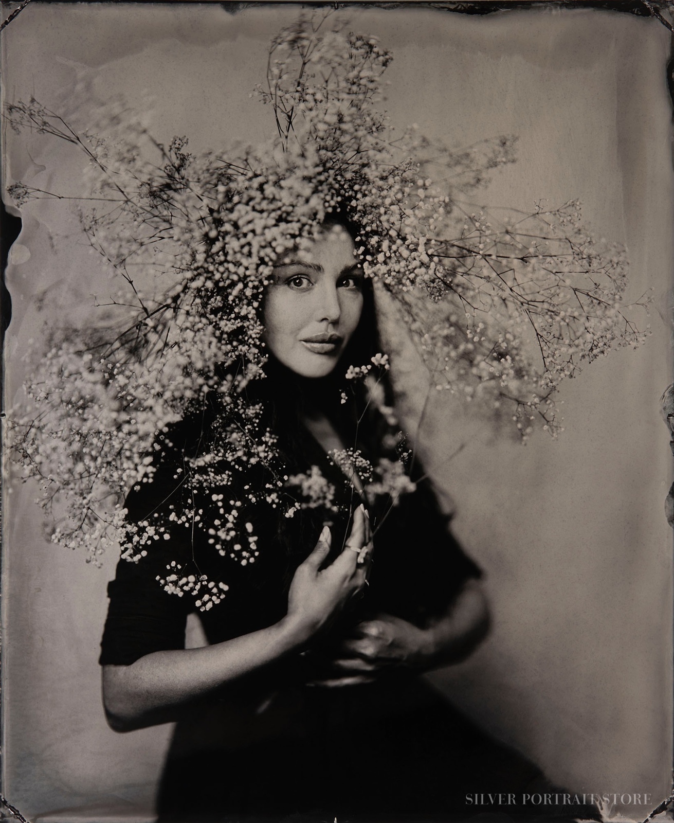 Esther-Silver Portrait Store-Wet plate collodion-Black glass Ambrotype 35 x 43 cm.