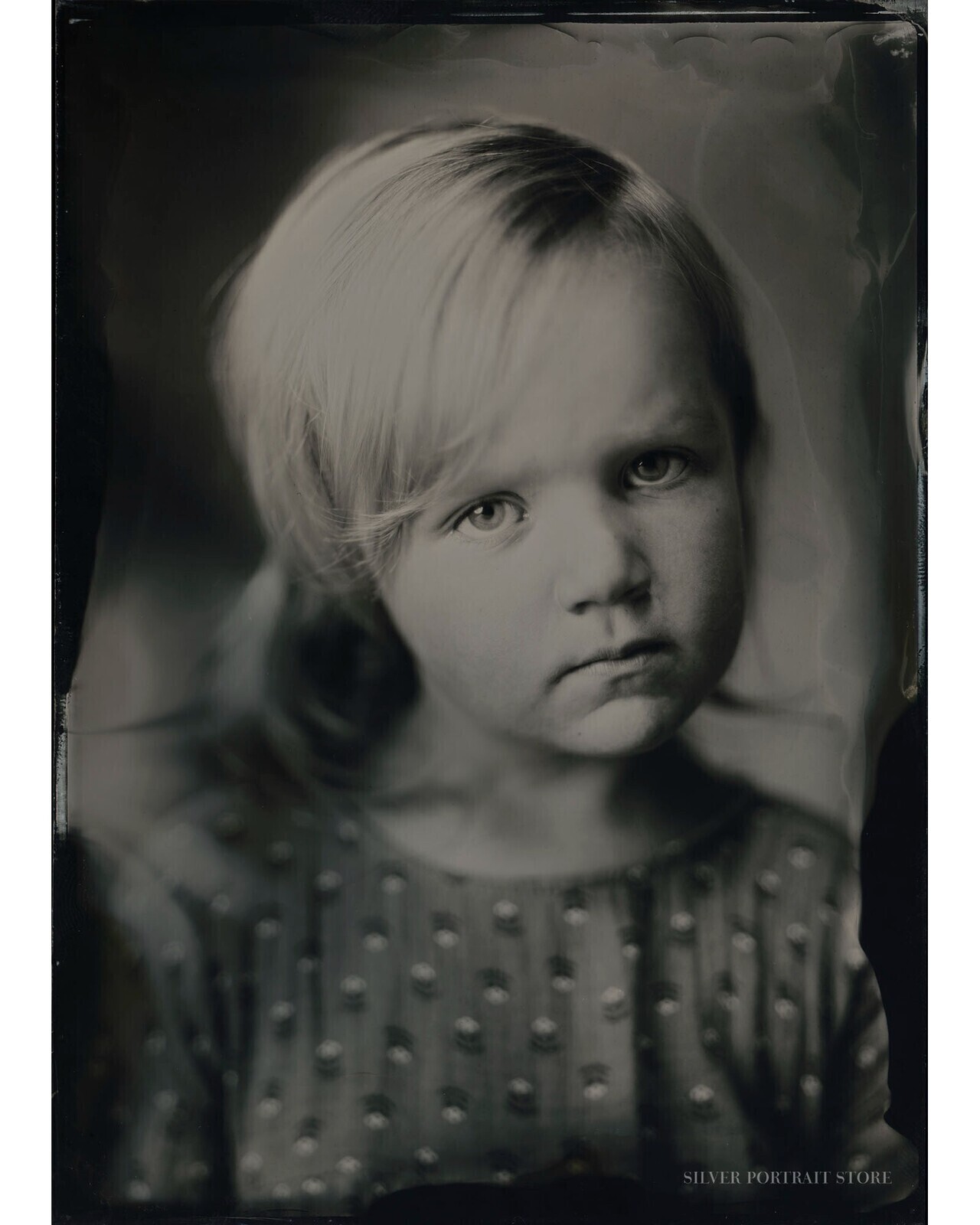 Julie-Silver Portrait Store-Wet plate collodion Tintype 13 x 18 cm.