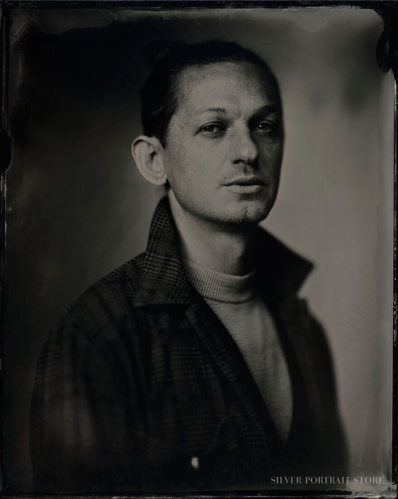 Alexander-Silver Portrait Store-Wet plate collodion-Black glass Ambrotype 20 x 25 cm.