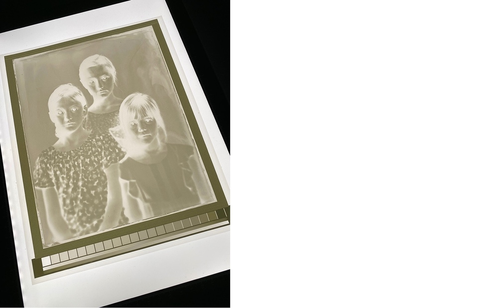 A handmade silver gelatine print of your wet plate portrait