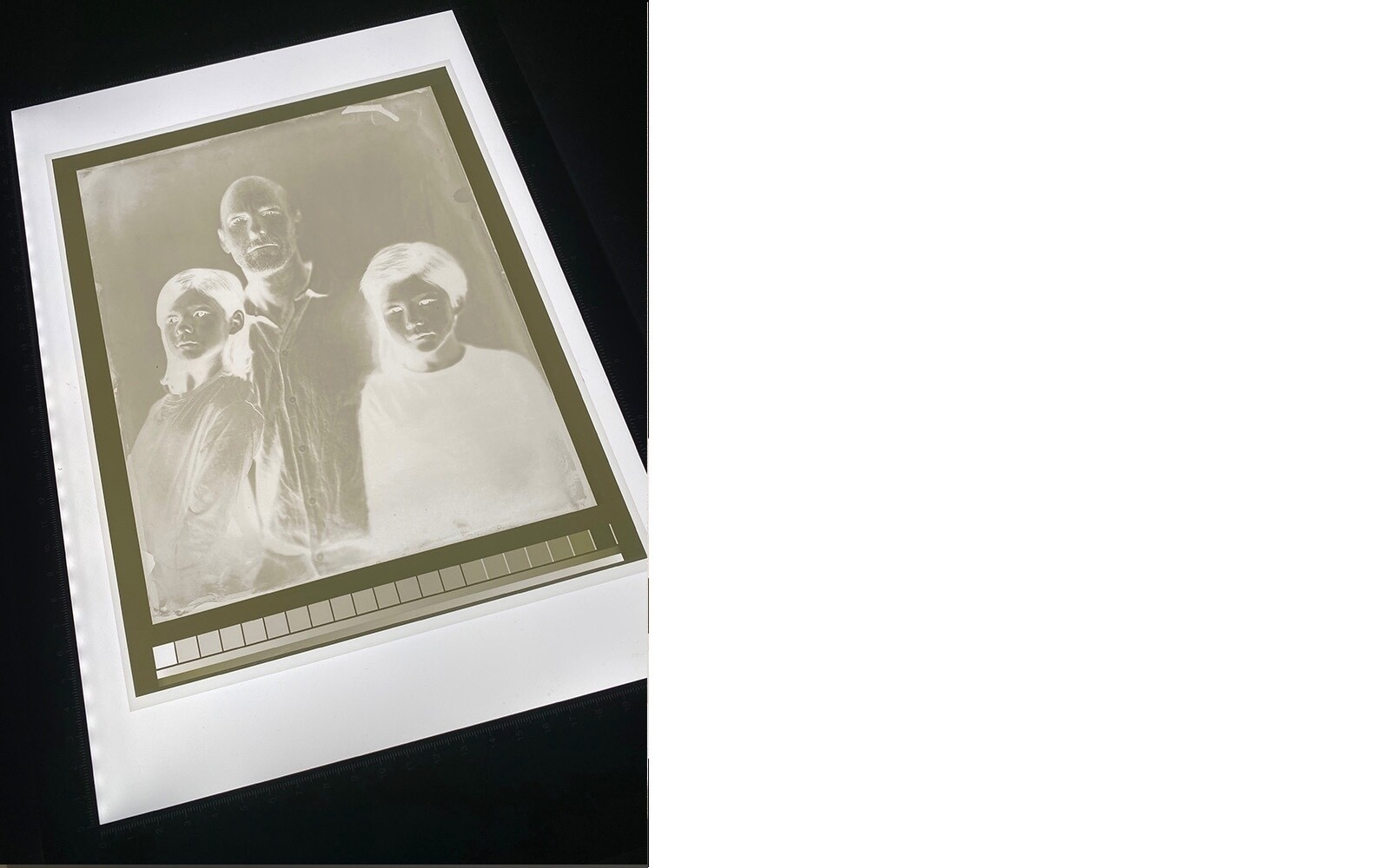 A handmade silver gelatine print of your wet plate portrait