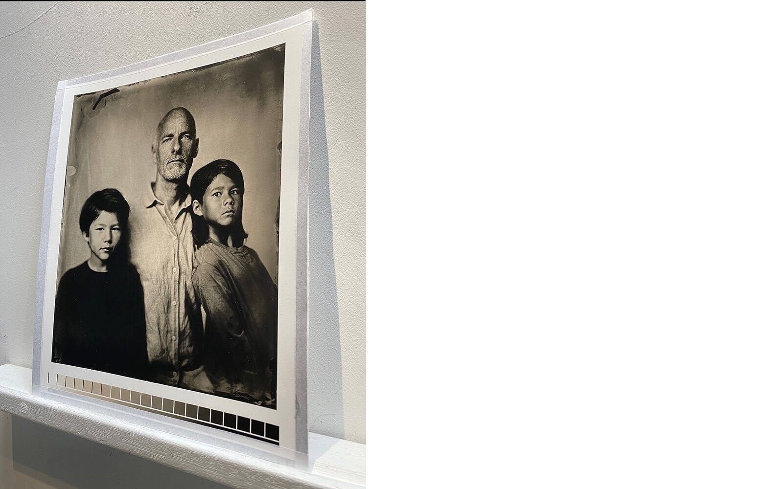 A handmade silver gelatine print of your wet plate portrait