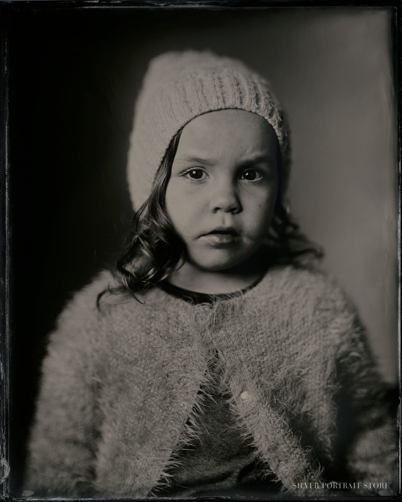 Leah-Silver Portrait Store-Scan from Wet plate collodion-Tintype 20 x 25 cm