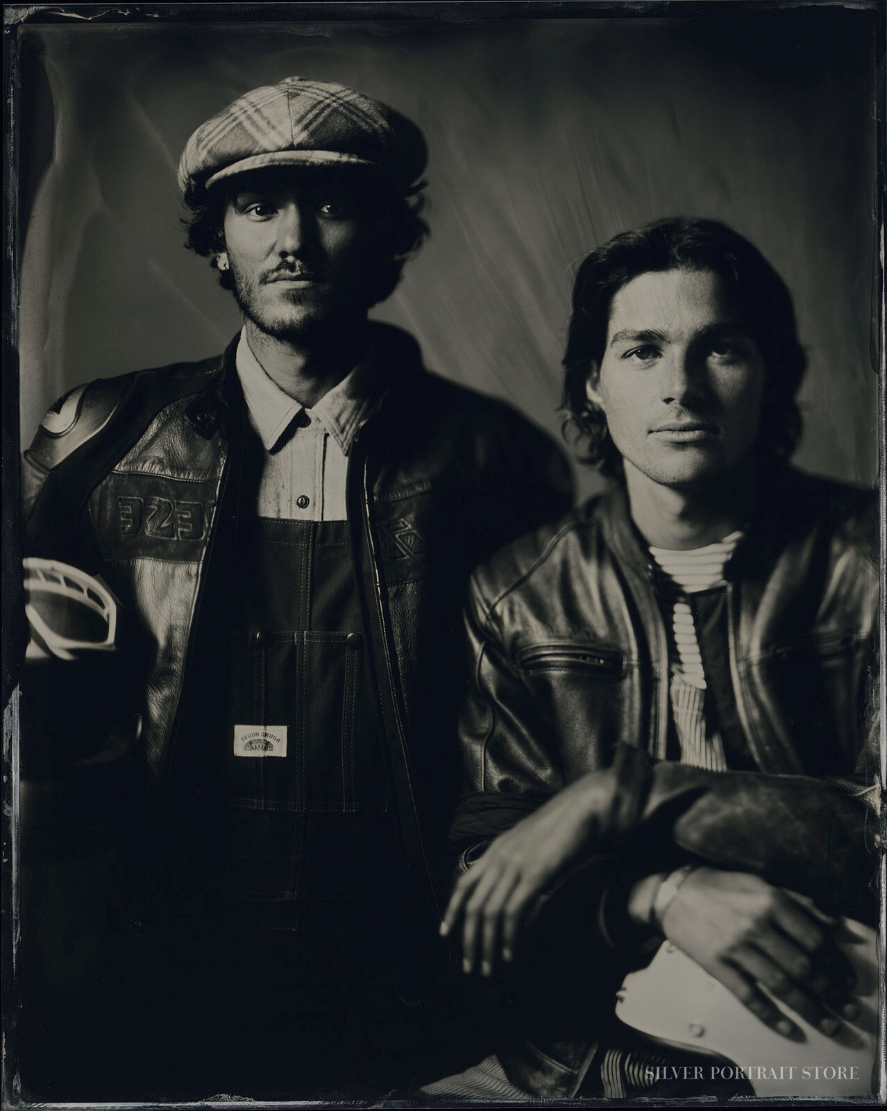 Fraser & Jack - Silver Portrait Store-Scan from Wet plate collodion-Tintype 20 x 25 cm