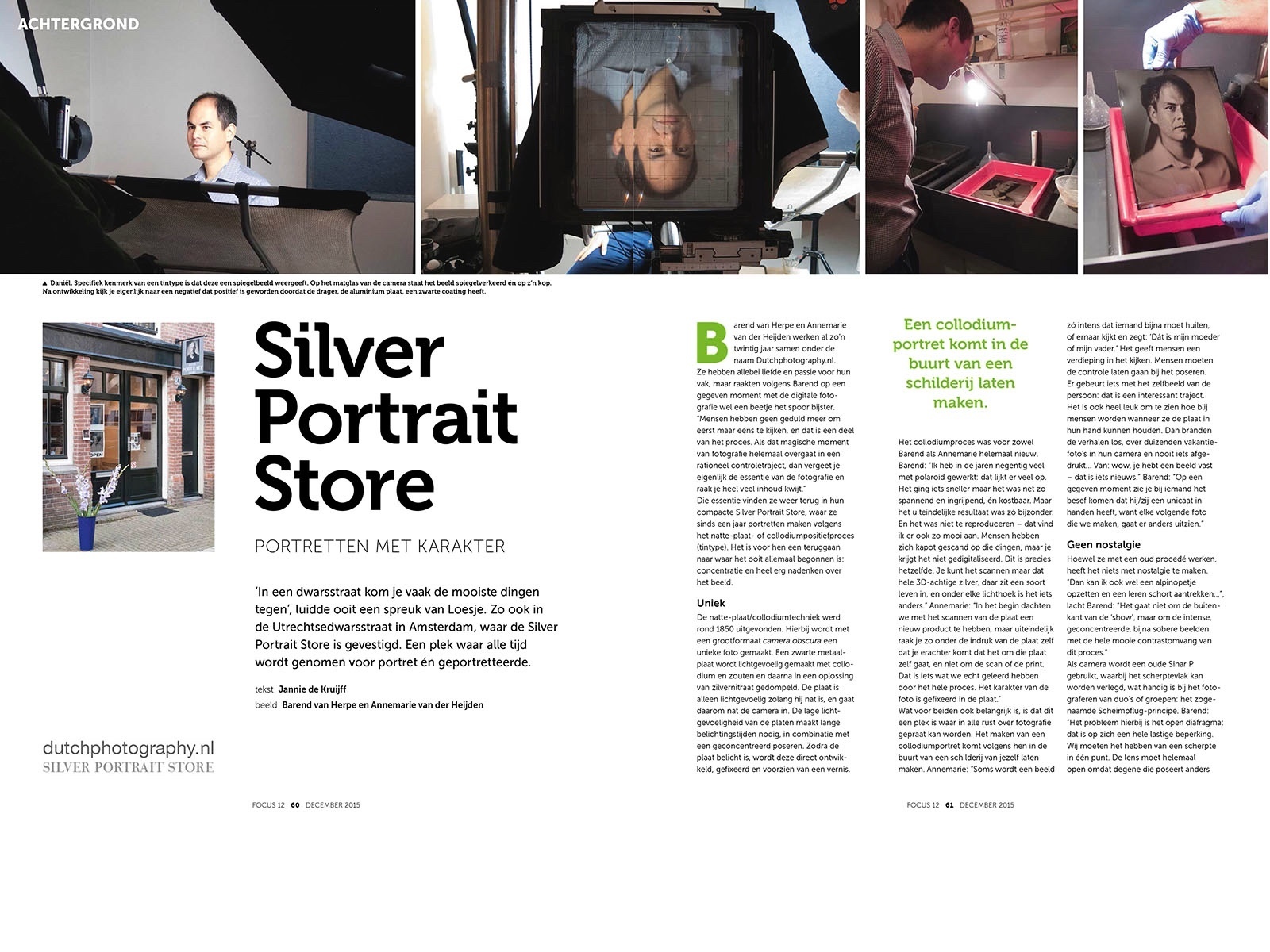 Focus Magazine - Silver Portrait Store portretten met karakter.