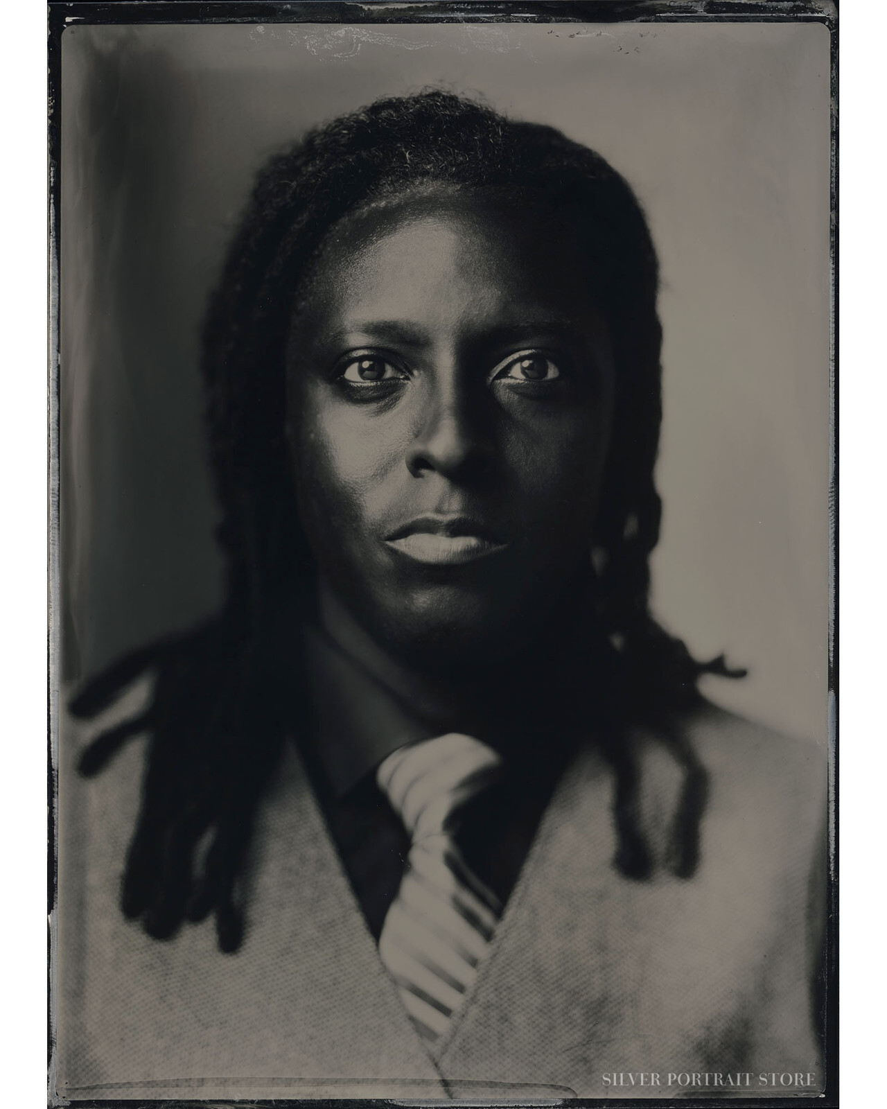 Rocky-Silver Portrait Store-scan from Wet plate collodion-Tintype 13 x 18 cm.