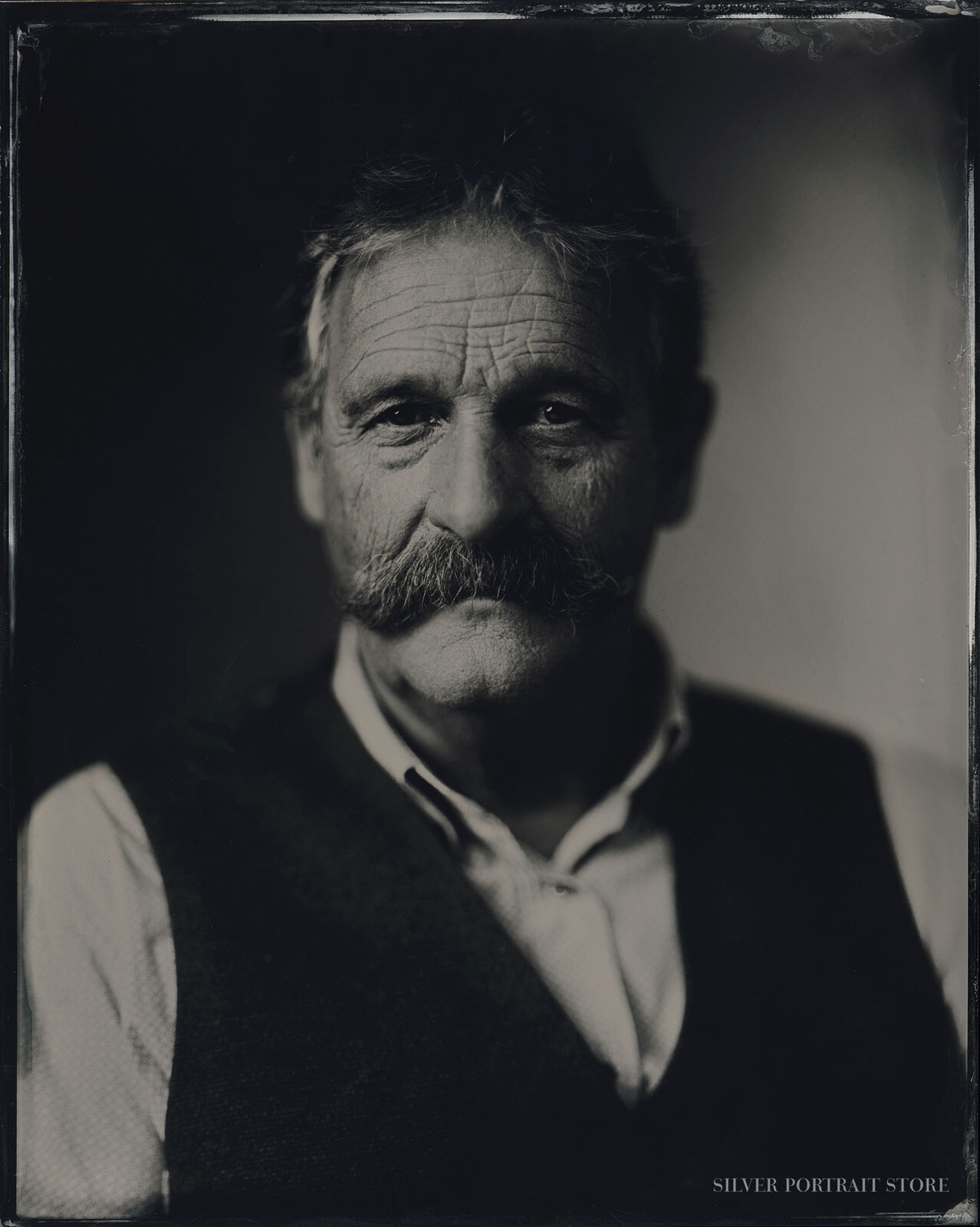 Cees-Silver Portrait Store-scan from Wet plate collodion-Tintype 20 x 25 cm.