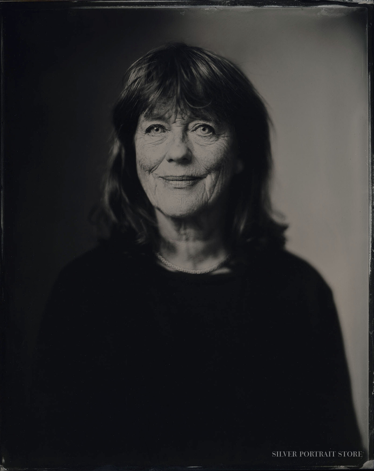 Jeannette-Silver Portrait Store-scan from Wet plate collodion-Tintype 20 x 25 cm.