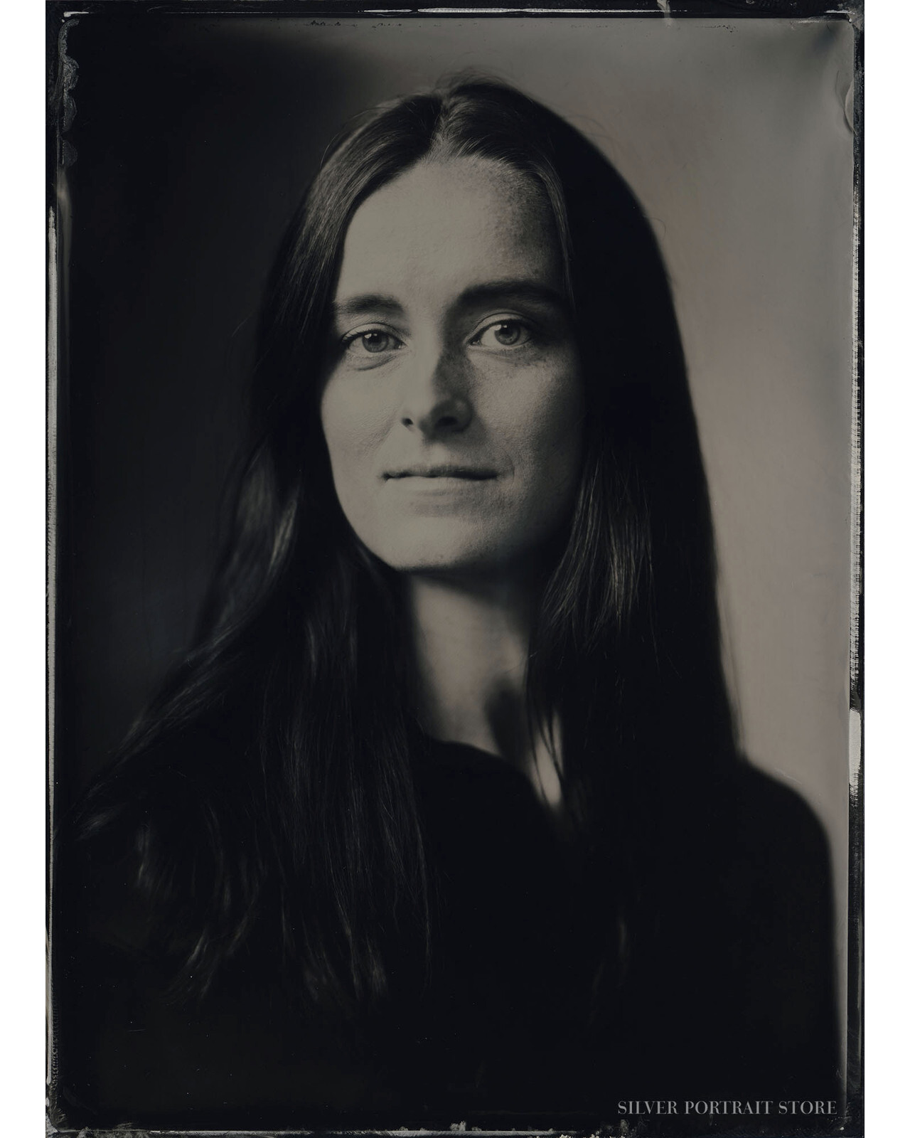 Eva-Silver Portrait Store-Wet plate collodion-Tintype 13 x 18 cm.