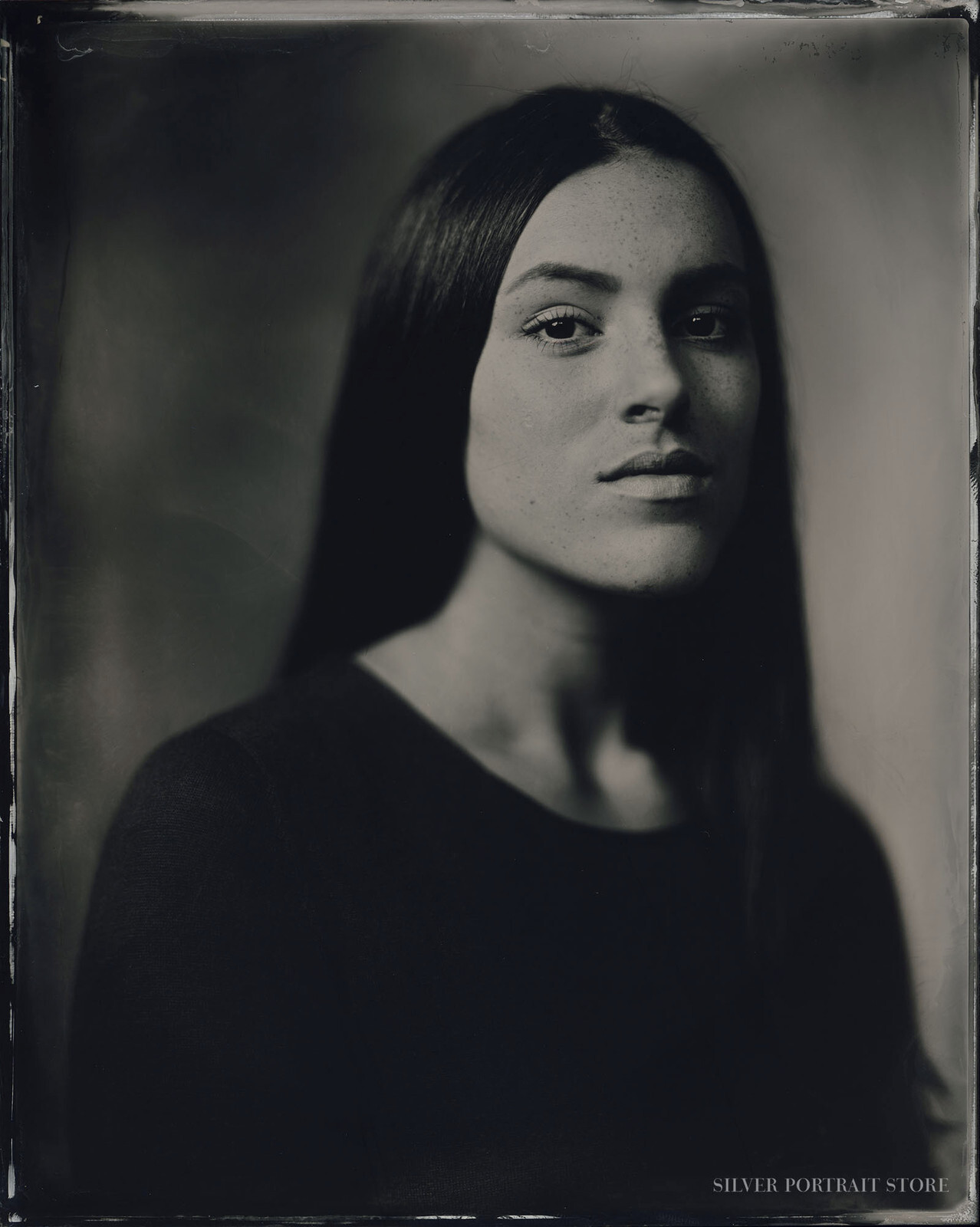 Kiki-Silver Portrait Store-scan from Wet plate collodion-Tintype 20 x 25 cm.