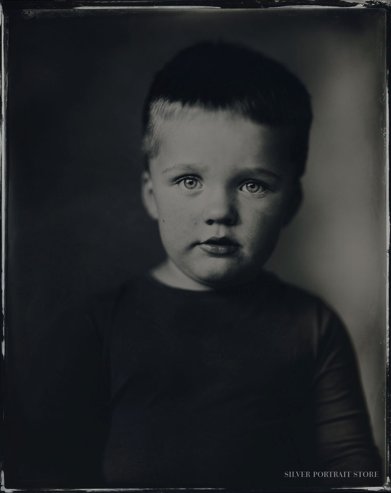 Ysbrand-Silver Portrait Store-scan from Wet plate collodion-Tintype 20 x 25 cm.
