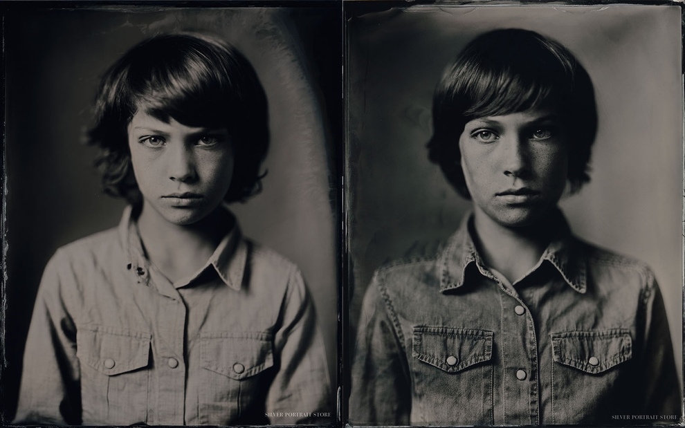After 3 years Henry and his family from Switzerland came along for his second Silver Portrait Tintype Session