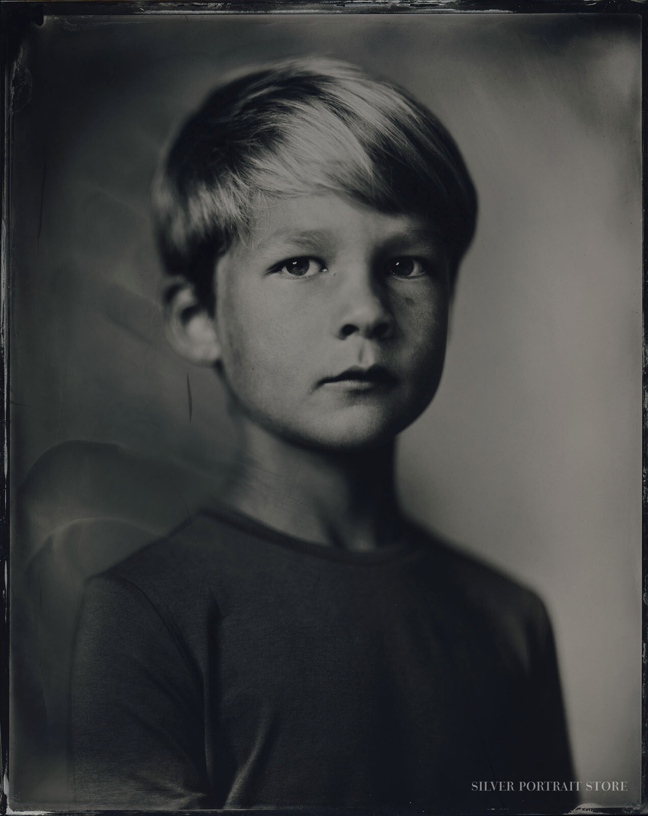 Imme-Silver Portrait Store-scan from Wet plate collodion-Tintype 20 x 25 cm.