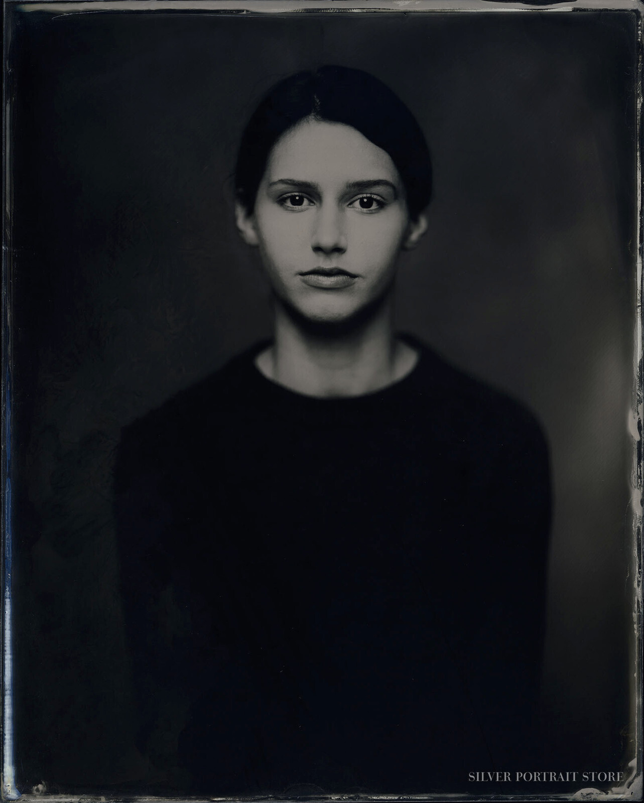 Tessa-Silver Portrait Store-scan from Wet plate collodion-Black glass Ambrotype 20 x 25 cm.
