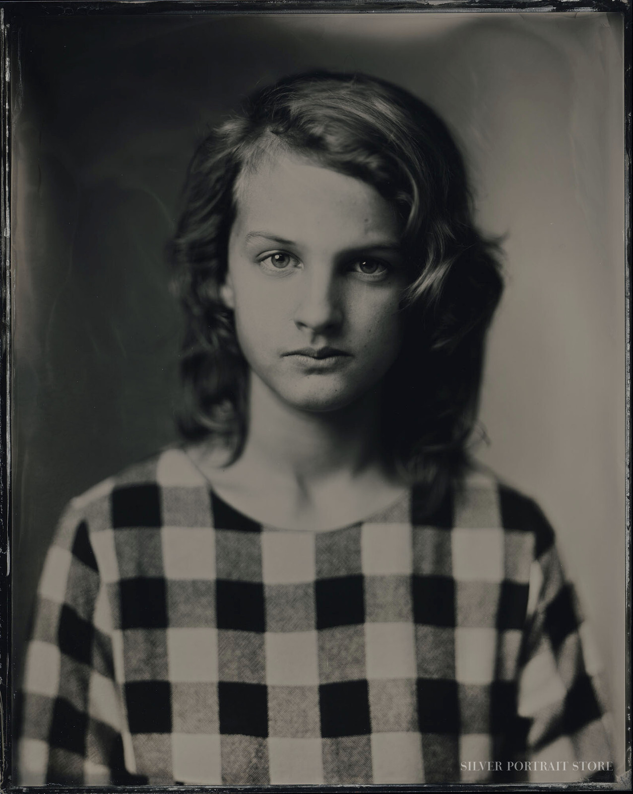 Sophie-Silver Portrait Store-scan from Wet plate collodion-Tintype 20 x 25 cm.