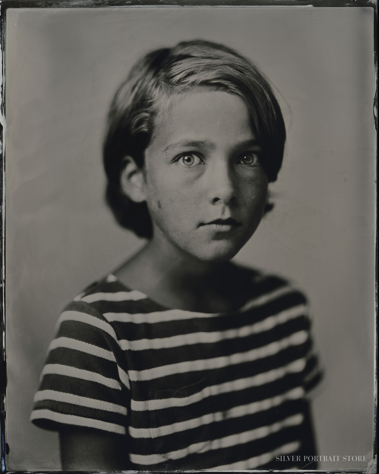 Tijn-Silver Portrait Store-Wet plate collodion-Tintype 20 x 25 cm.
