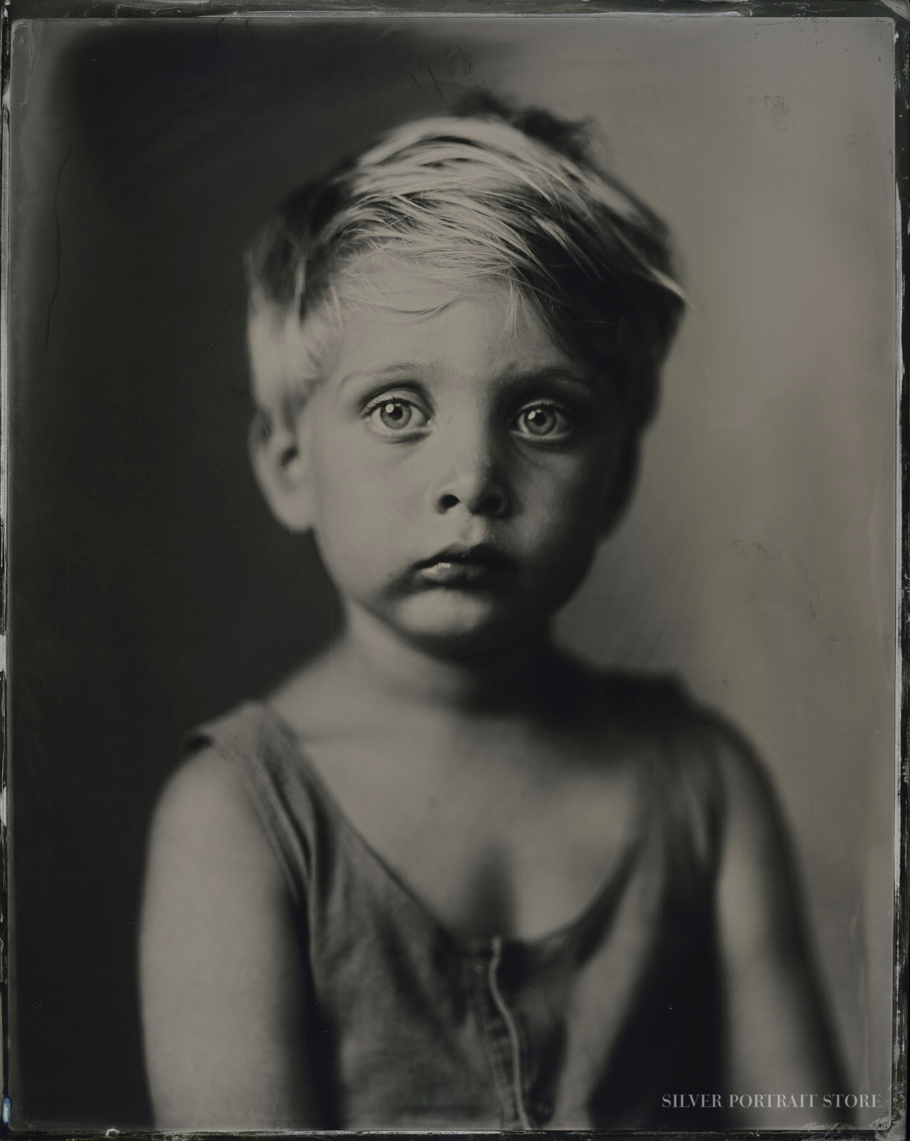 Boris-Silver Portrait Store-Wet plate collodion-Tintype 20 x 25 cm.