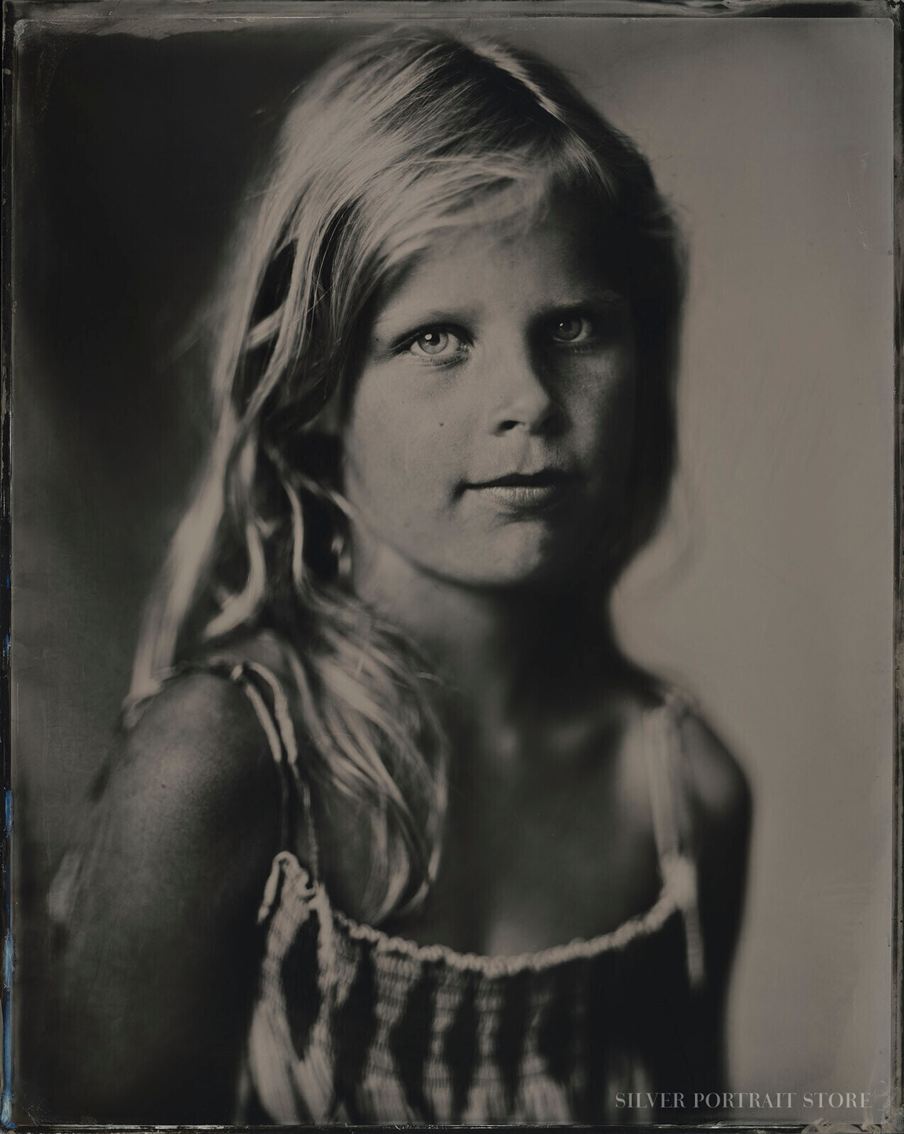 Anna Sophie-Silver Portrait Store-Wet plate collodion-Tintype 20 x 25 cm.